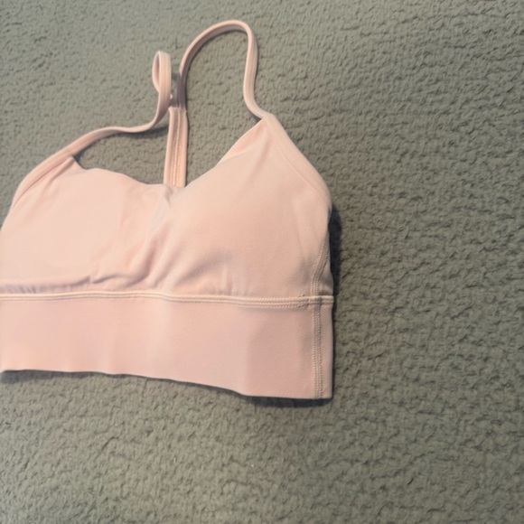 Lululemon Flow Y Nulu Longline Bra *Light Support, A–C CupsFlush Pink Size 4 - Picture 2 of 9